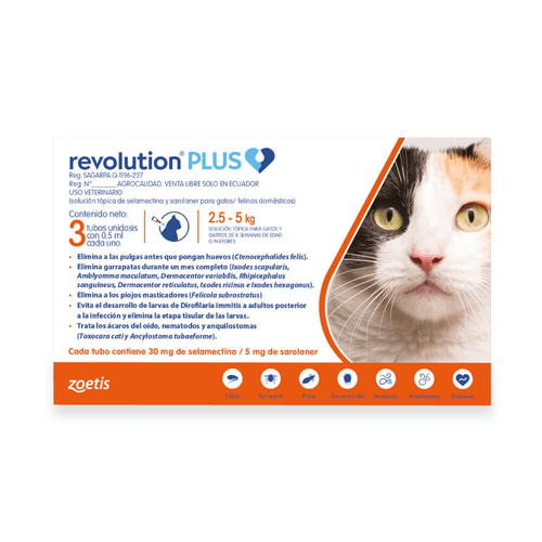 Revolution Plus para gatos 2.5 – 5 kg