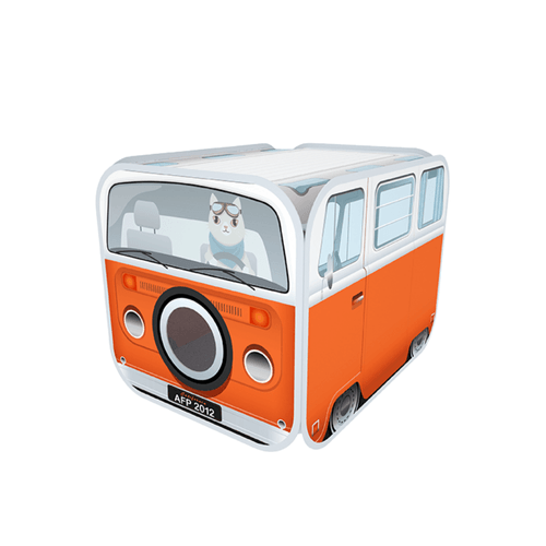 Autobus anaranjado vintage