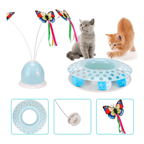 Juguete con mariposa giratoria