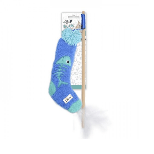 Varita tipo calcetín con catnip