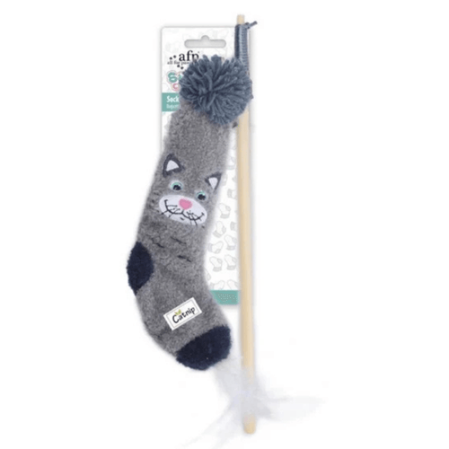 Varita con juguete tipo calcetín