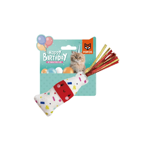 Juguete felino tipo bebida festiva