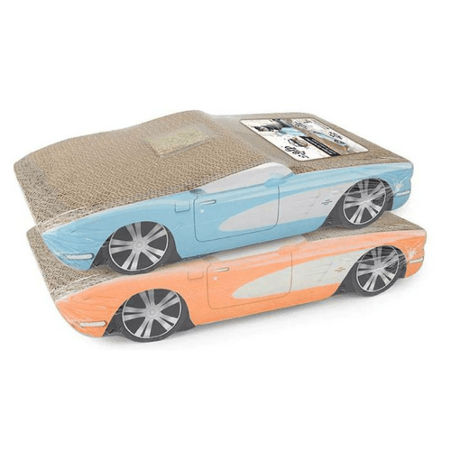 Doble rascador con diseño de carro