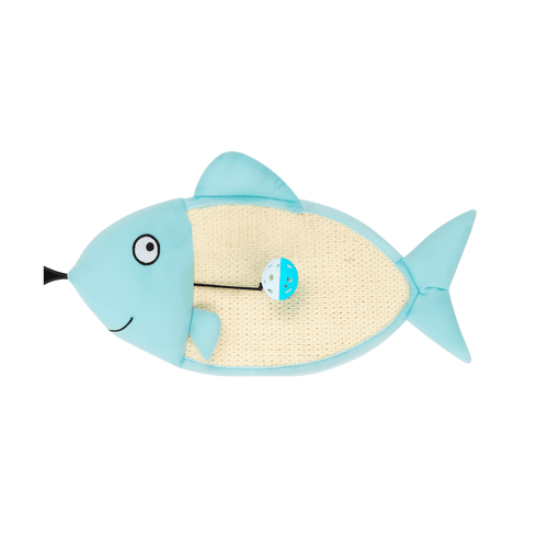 Rascador en forma de pez