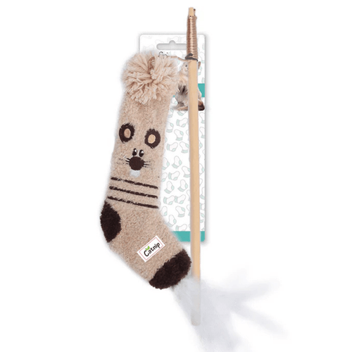Varita de calcetin con catnip