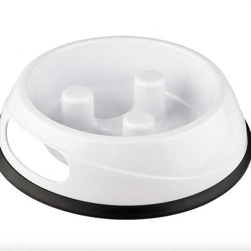 Plato con obstaculo blanco m