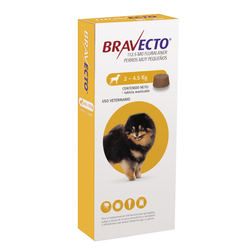 Bravecto antipulgas peso 2 - 4.5 KG