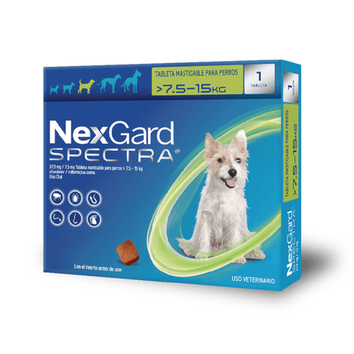 Nexgard amplio espectro 7.6 - 15 KG