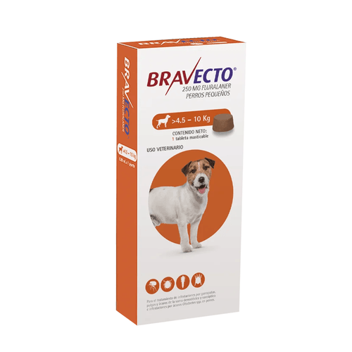 Bravecto antipulgas peso 4.5 - 10 KG