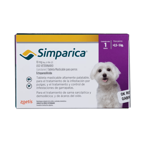 Simparica peso 2.5 - 5 kg
