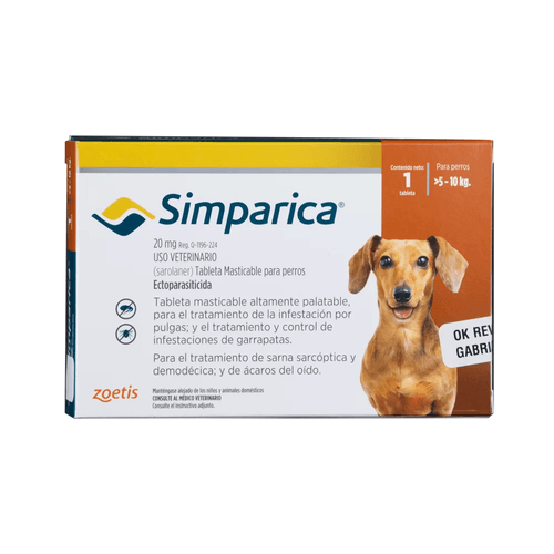 Simparica peso 5 - 10 kg