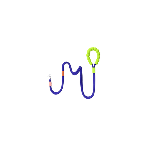 Correa azul mango acolchado