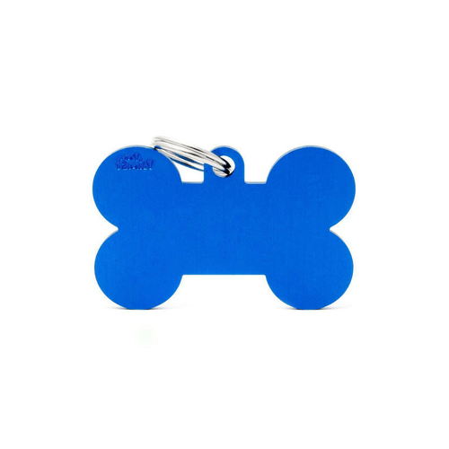 Plaquita hueso azul L