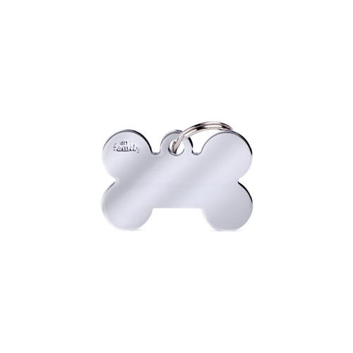 Plaquita hueso cromado L