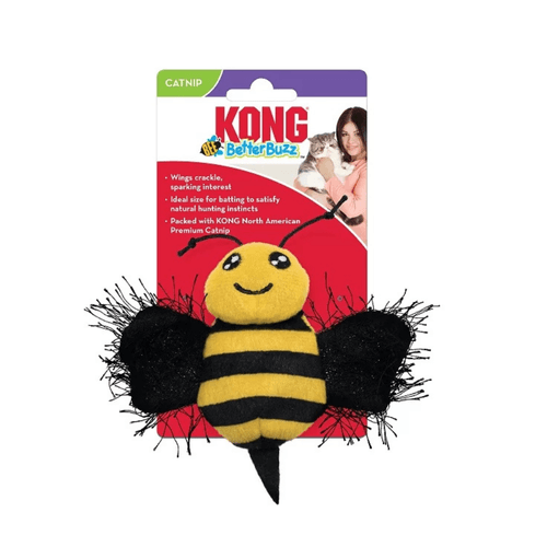 Juguete con forma de abeja con catnip