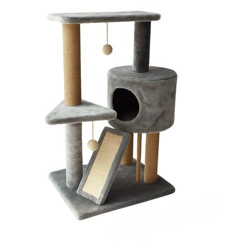 Torre rascador con cueva y escalera