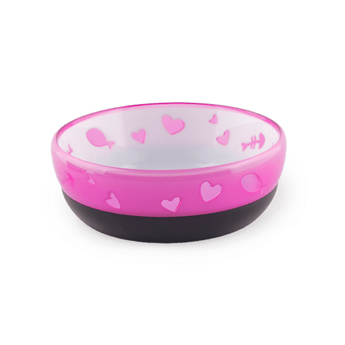 Plato con diseño rosa