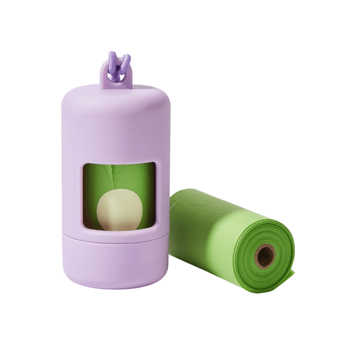 DISPENSADOR CON BOLSAS MORADO 15u